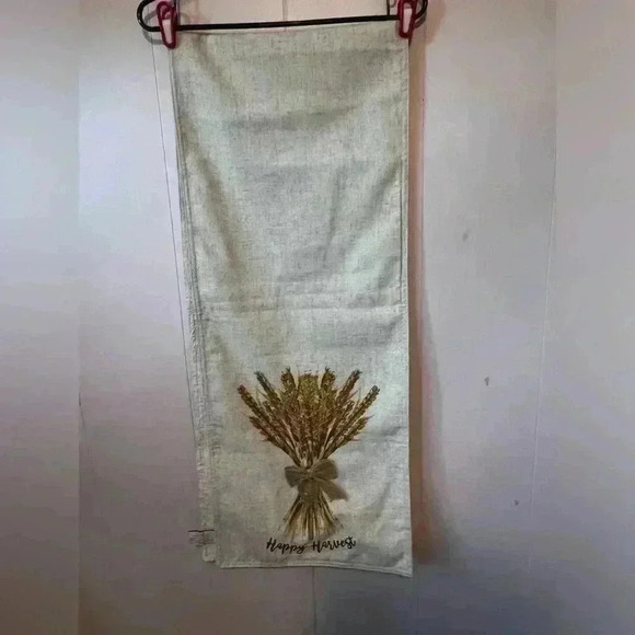 70x14 Happy Harvest Table Runner for Autumn/Fall Thanksgiving - Picture 5 of 5